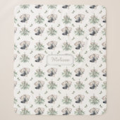 Couverture Sherpa Mistletoe Clochettes de Noël (Devant)