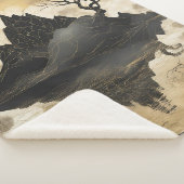 Couverture Sherpa Misty Mountain Black & Gold (3/4)
