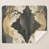 Couverture Sherpa Misty Mountain Black & Gold (Devant (Horizontal))