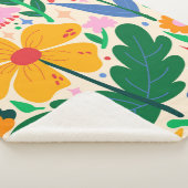 Couverture Sherpa Mixbande de fleurs (3/4)