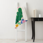 Couverture Sherpa Mixbande de fleurs (En situation)