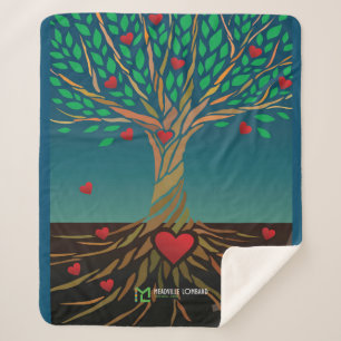 Couverture Sherpa MLTS Compassion Tree Sherpa Blanket