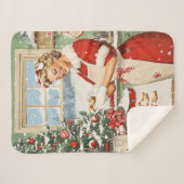 Couverture Sherpa Mme Claus Plaisir De La Cuisine De Vacances (Devant (Horizontal))