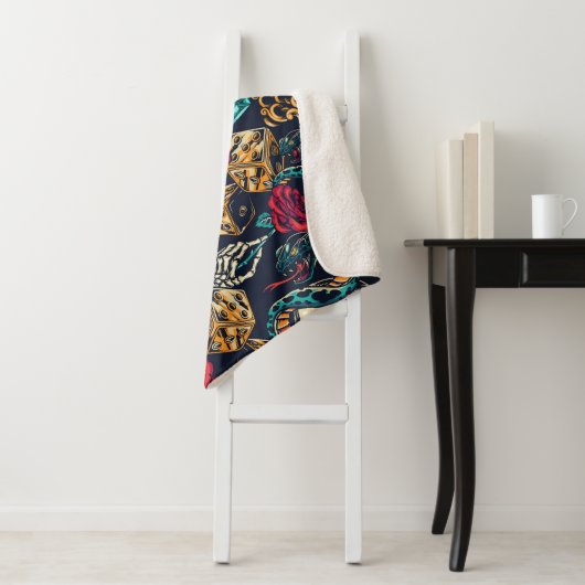 Couverture Sherpa Mode de vie rétro (En situation)