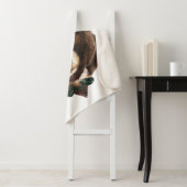 Couverture Sherpa Mode d'ours d'aquarelle (En situation)