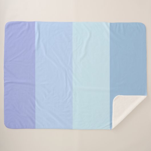 Couverture Sherpa Modèle de couleurs pastel d'hiver (Devant (Horizontal))