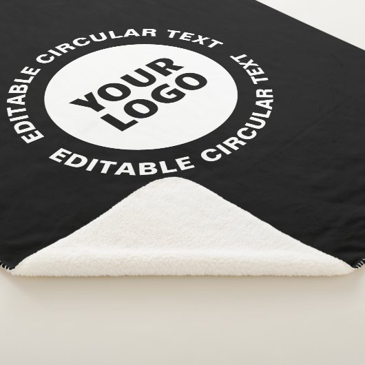 Couverture Sherpa Modèle de texte circulaire modifiable et votre log (3/4)