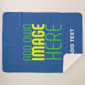 COUVERTURE SHERPA MODÈLE DE TEXTE D'IMAGE BLEU MODERNE MODIFIABLE (Devant (Horizontal))