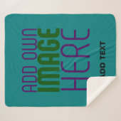 COUVERTURE SHERPA MODÈLE DE TEXTE D'IMAGE VERTE TURQUOISE MODERNE (Devant (Horizontal))