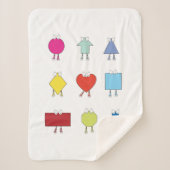 Couverture Sherpa Modèle d'illustration de caractères de forme mûre (Devant)