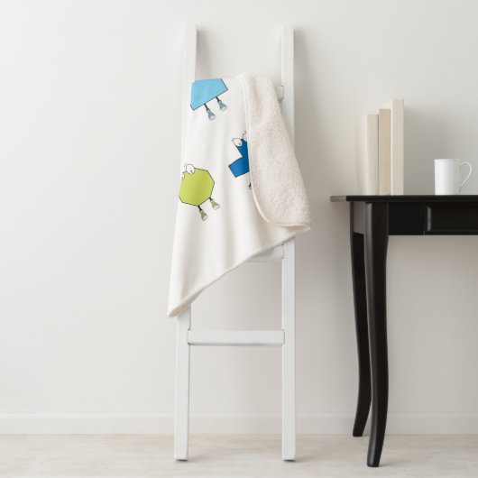 Couverture Sherpa Modèle d'illustration de caractères de forme mûre (En situation)