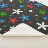 Couverture Sherpa Modèle floral (3/4)