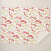 Couverture Sherpa Modèle floral (Devant (Horizontal))