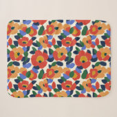 Couverture Sherpa Modèle floral Abstrait en gras (Devant (Horizontal))