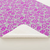 Couverture Sherpa Modèle floral D02.pink.b Gray BG (3/4)
