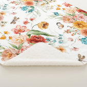 Couverture Sherpa Modèle floral du jardin (3/4)