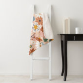 Couverture Sherpa Modèle floral peint à la main-23136 (En situation)