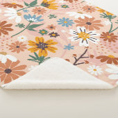 Couverture Sherpa Modèle floral peint à la main-23136 (3/4)