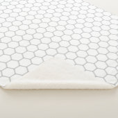 Couverture Sherpa Modèle hexagone motif Honeypeb (3/4)