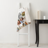 Couverture Sherpa Modèle moderne de script multi photo papa cadeau f (En situation)