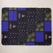 Couverture Sherpa Modèle patchwork du 4 juillet - 4 juillet (Devant (Horizontal))