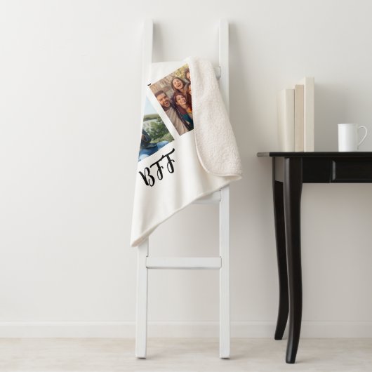 Couverture Sherpa Modèle photo personnalisé "Best Friends Forever" (En situation)