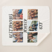 Couverture Sherpa Modèle photo personnalisé "Best Friends Forever" (Devant (Horizontal))