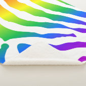 Couverture Sherpa Modèle Rainbow Zebra (3/4)