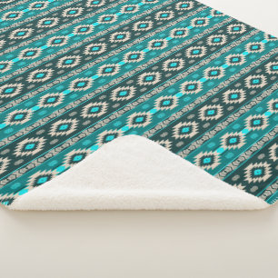 Couverture Sherpa Modèle tribal ethnique du sud-ouest