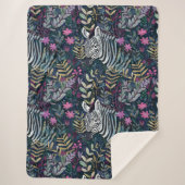 Couverture Sherpa Modèle zèbre chic (Devant)