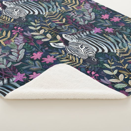 Couverture Sherpa Modèle zèbre chic (3/4)