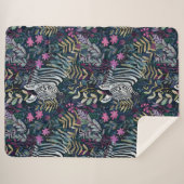 Couverture Sherpa Modèle zèbre chic (Devant (Horizontal))