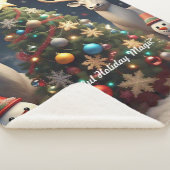 Couverture Sherpa "Modèles d'ornements de Noël" (3/4)