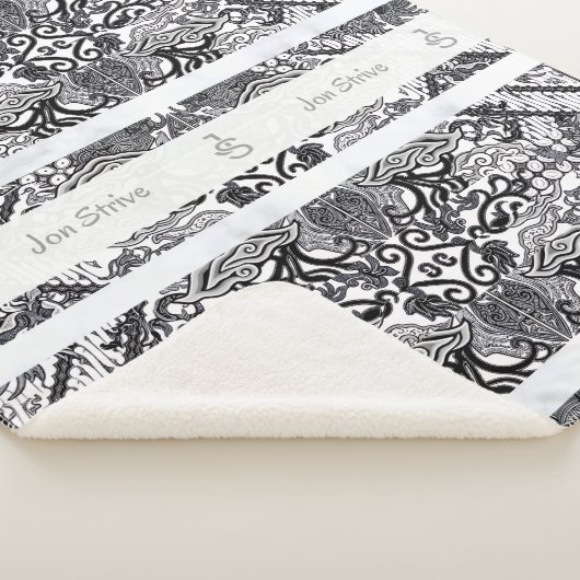 Couverture Sherpa Modern BATIK Pattern (3/4)