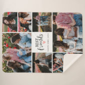 Couverture Sherpa Modern Best Friends BFF 8 Collage Photo (Devant (Horizontal))