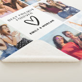 Couverture Sherpa Modern Best Friends Forever Photos Nom (3/4)