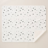 Couverture Sherpa Modern Black and White Children's Blanket  (Devant (Horizontal))