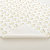 Couverture Sherpa Modern Golden effect Elegant Heart (3/4)