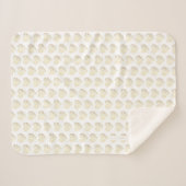 Couverture Sherpa Modern Golden effect Elegant Heart (Devant (Horizontal))