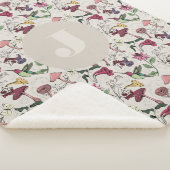 Couverture Sherpa Modern Ivory Hummingbird Flowers Leaves (3/4)