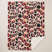Couverture Sherpa Modern Leopard Pattern Animal Print (Devant)