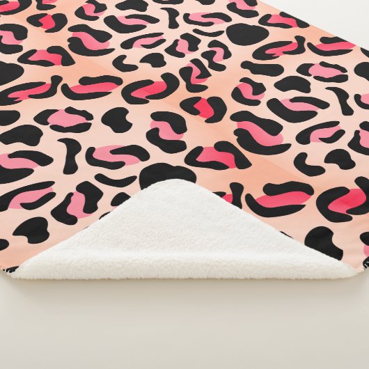 Couverture Sherpa Modern Leopard Pattern Animal Print (3/4)