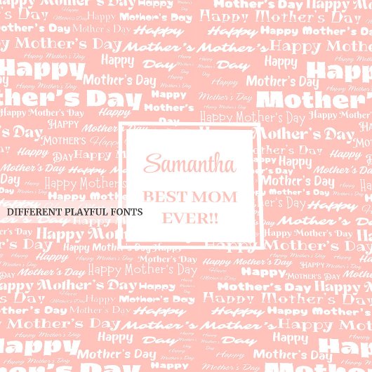 Couverture Sherpa Modern Personalized Gift for Her Typography Text