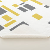 Couverture Sherpa Modern, simple, cool geometric yellow gray pattern (3/4)