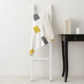 Couverture Sherpa Modern, simple, cool geometric yellow gray pattern (En situation)