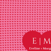 Couverture Sherpa Modern Timeless Love Hearts Personalized Valentine