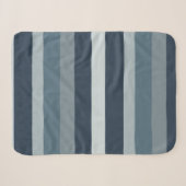 Couverture Sherpa Moderna Linear | Ardoise & Mer Nordique (Devant (Horizontal))