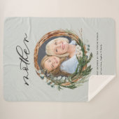 Couverture Sherpa Moderne chic élégante feuille de couronnes photo m (Devant (Horizontal))