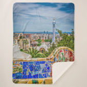 Couverture Sherpa Moderne chic minable unique de Barcelone (Devant)