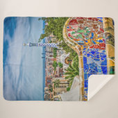 Couverture Sherpa Moderne chic minable unique de Barcelone (Devant (Horizontal))